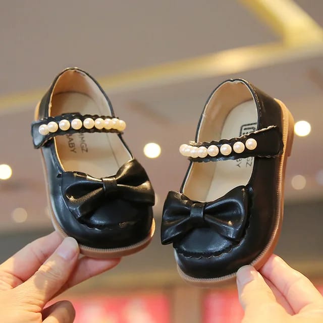 Fashion Bow Dress Party Shoes Kids